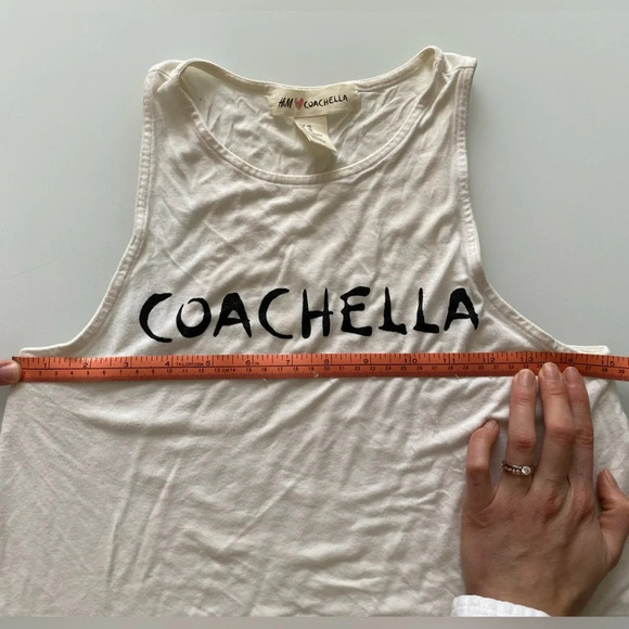 COACHELLA  Cream Tank Top XS - Picture 4 of 6